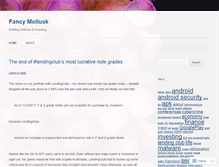 Tablet Screenshot of fancymollusk.com